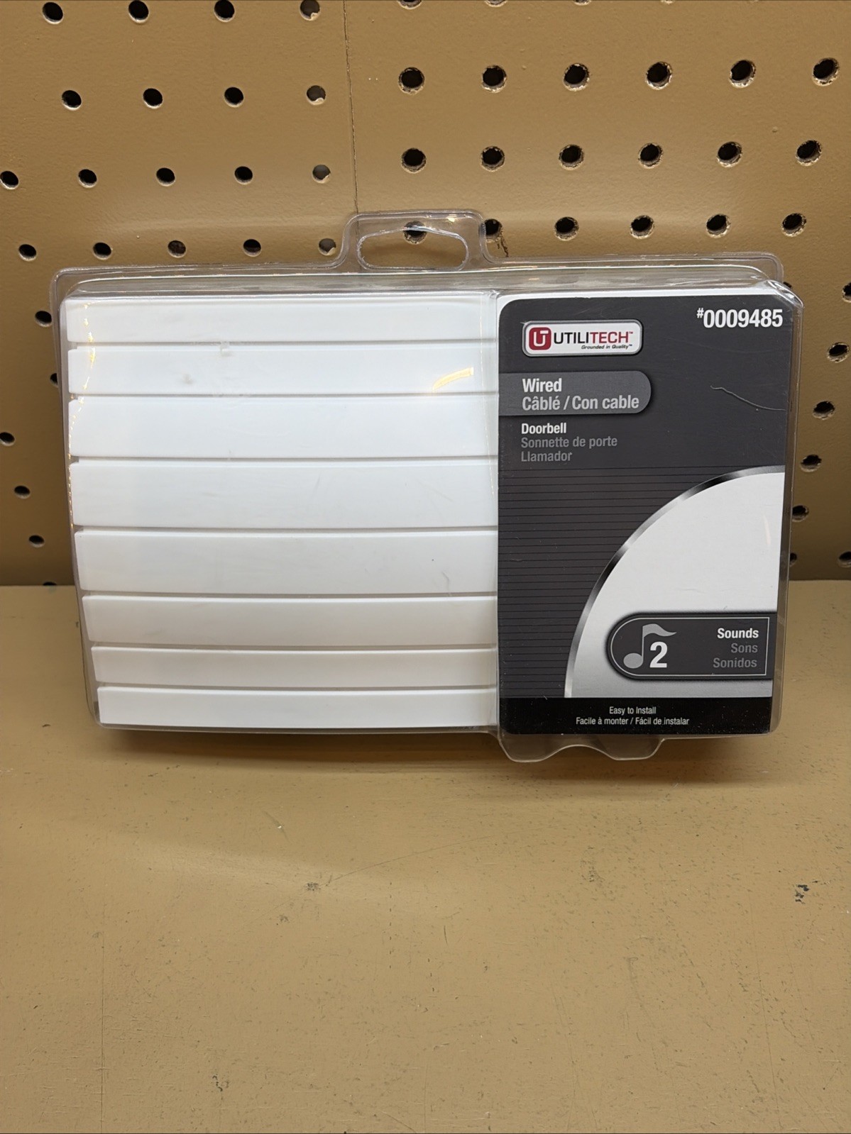 New with Sealed White Wired Doorbell by Utilitech 0009485