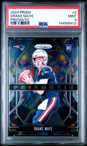 2024 PANINI PRIZM PRIZMATIC #2 DRAKE MAYE ROOKIE RC PSA 9