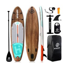 Highpi Inflatable Stand Up Paddle Board for Youth and Adults   Wide Sup wi