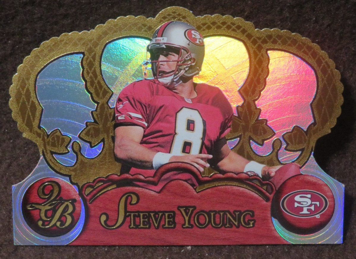 14278 1997 CROWN ROYALE STEVE YOUNG #124 GOLD