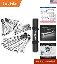 All-in-One 22-Piece Wrench Set for Mechanics - Versatile Metric & SAE Tools