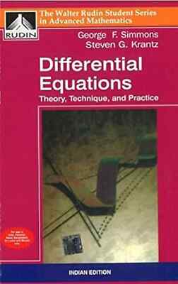 NEW: Differential Equations By George Simmons 1st INTL ED- 9780070616097