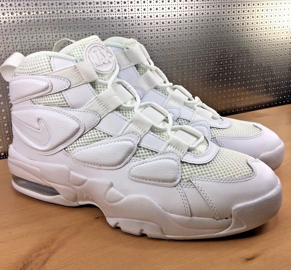 Nike Air Max 2 Uptempo '94 922934-100 Men's Triple White White Size 11.5 NIB Nike Air Max 2 Uptempo '94 922934-100 Men's Triple White White Size 11.5 NIB