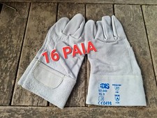 16x LEDER ARBEITSHANDSCHUHE BLUME KRUSTE GR. 9 RIND 16 Paar GARTENARBEIT