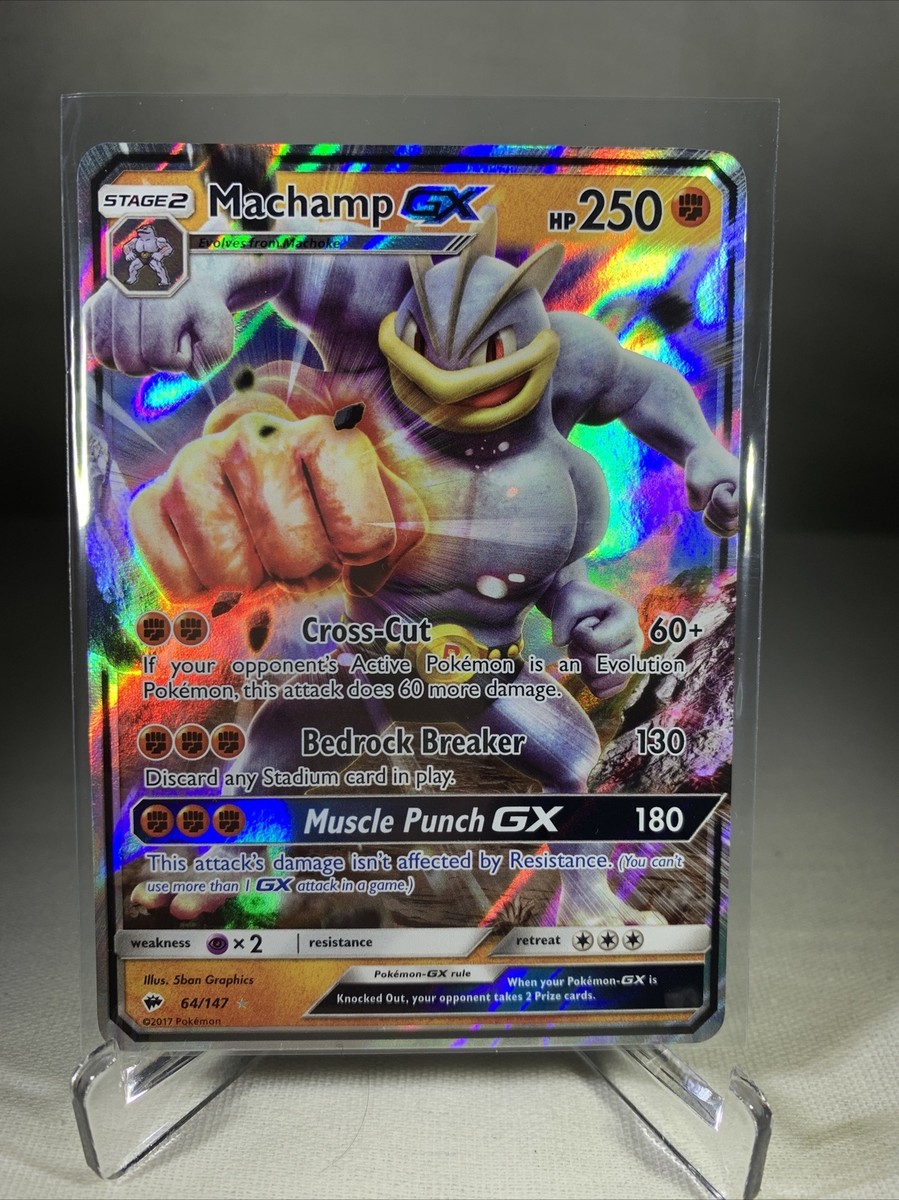Pokémon TCG - Machamp GX - 64/147 - Ultra Rare - S&M Burning