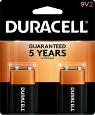 Duracell 9V Alkaline Batteries Exp. 2022 2 Pack