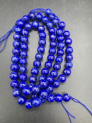 664 Carats Top Class 10-11mm Round Beads Strings Lot Of 2 Pieces.