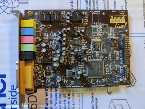 Creative Sound Blaster Live! CT4830 PCI Sound Karte