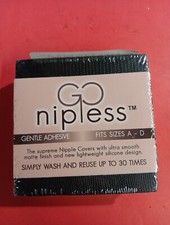 Go Nipless SelfAdhesive Silicone Nipplecovers Pasties Size A-D NIB B56