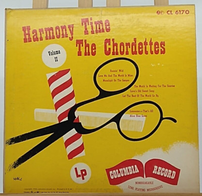 The Chordettes Harmony Time Vol. II Barbershop Tunes 1951 Columbia CL 6170 