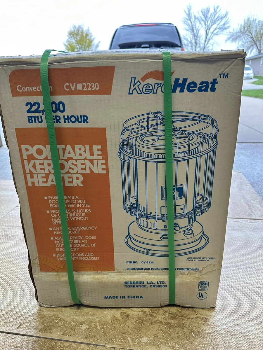 keroHeat CV-2230 Portable Kerosene Heater, 22,300BTU, New | eBay