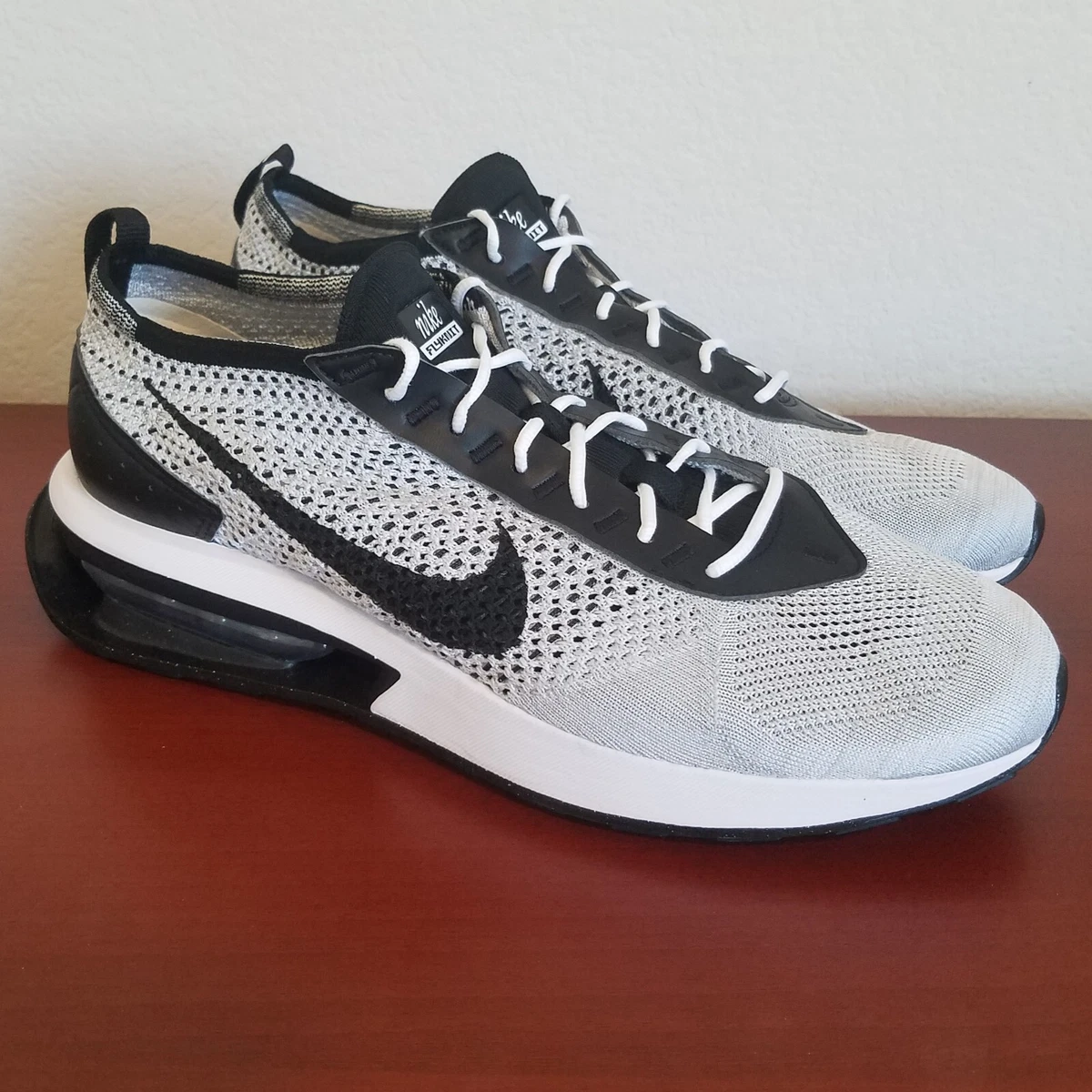 Ik denk dat ik ziek ben Toestand Kaap Nike Air Max Flyknit Racer Pure Platinum/Black/White DJ6106-002 Men&#039;s  Size 12 | eBay