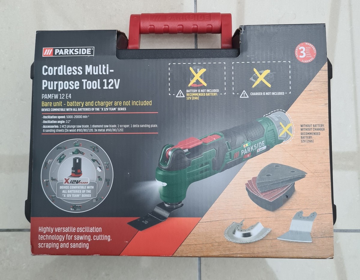 Parkside 12V Cordless Multi Purpose Tool No Battery No Charger