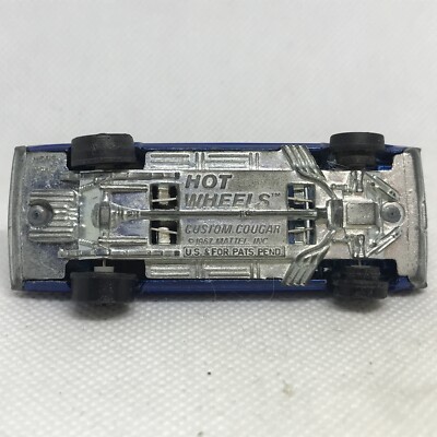 Hot Wheels Redline Custom Cougar Car 1967 Blue Gray Int. Made In