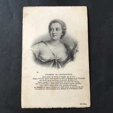 Old postcard Duchesse De Chateauroux postcard 1900 antique postcard