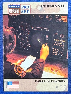1991 Desert Storm Pro Set Personnel #115 Radar Operators