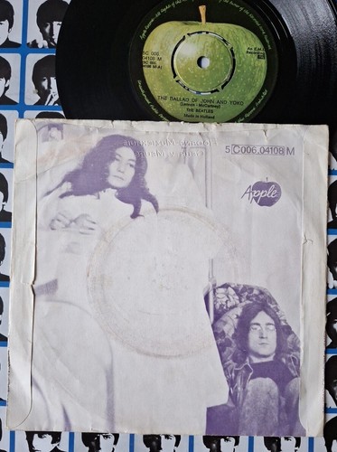 The Beatles Ballad Of John & Yoko Life With The Lions PS Holland 1969 Vinyl 7" - Picture 3 of 10