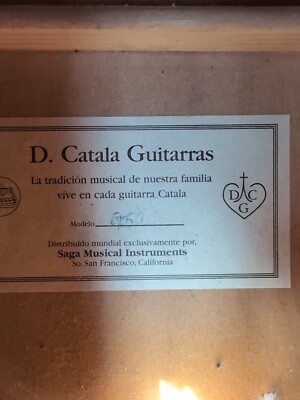 acoustic guitar D.Catala Guitarras