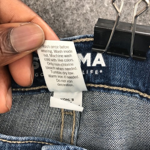 Sonoma Blue Denim Straight The Everyday Jeans Stretch Zip Fly Boys Youth Size 18 - Picture 12 of 18