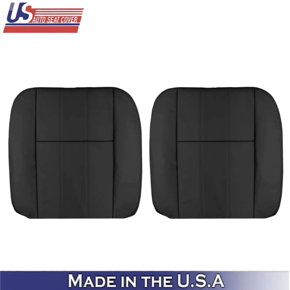 2003-2011 For Mercury Grand Marquis Leatherette Front Seat Covers Dark Charcoal - Image 2 of 4