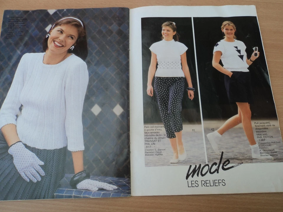 Ancien CATALOGUE PHILDAR Maille - Collection FEMME été - 1988 - Photo 4/4