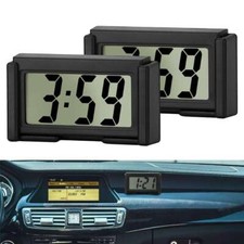 Mini Digital Lcd Table Auto Car Dashboard Desk Date Time Calendar Small Clocks