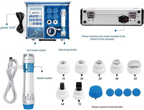 2024 NEW Shock Waves Therapy Machine Pain Relief Multi-Functional Body Massage - Picture 9 of 24