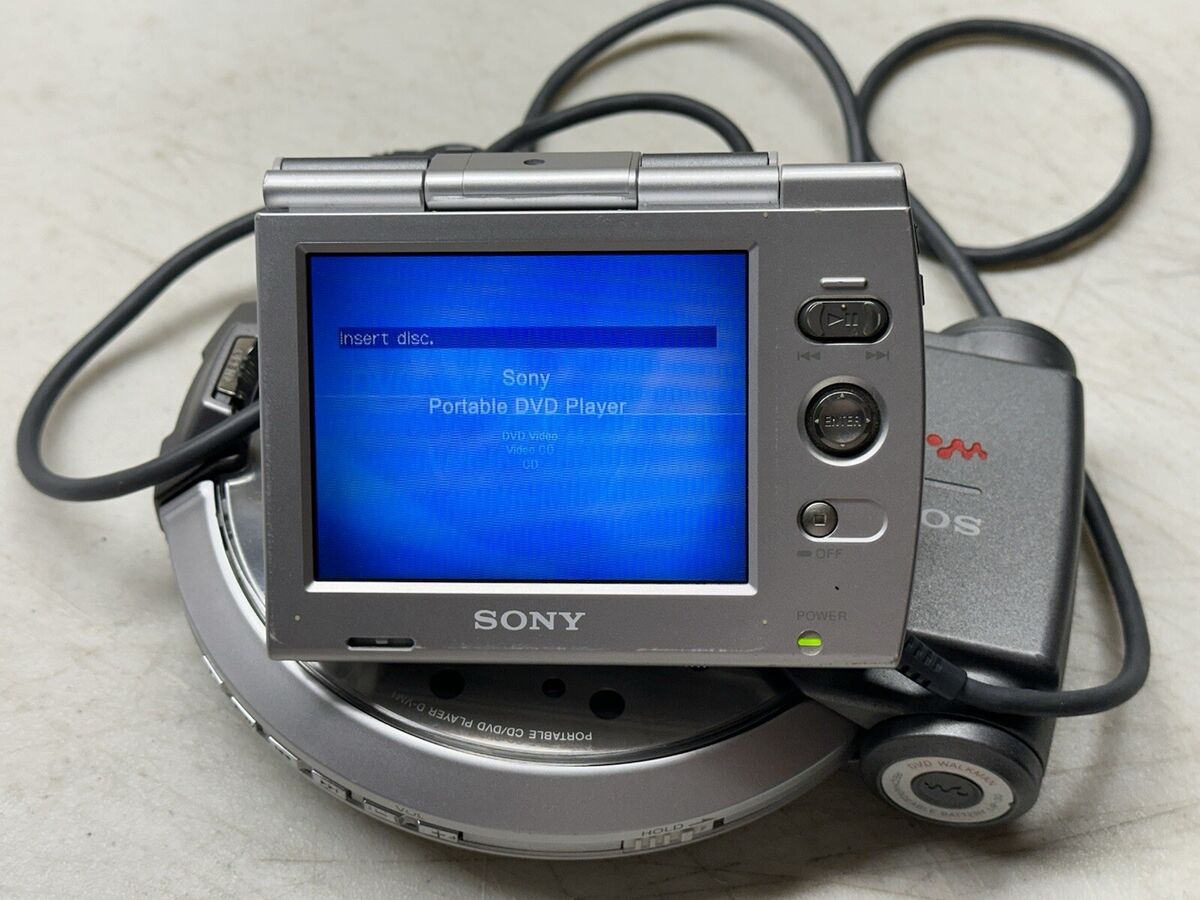 SONY Walkman D-VM1 Portable CD/DVD Player with Monitor -READ SONY Walkman D-VM1 Portable CD/DVD Player with Monitor -READ