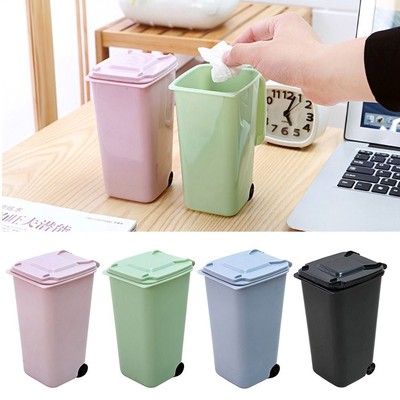 Desk Dustbin Garbage Storage Box Desktop Bin Pen Holder Mini Trash Can