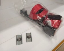  CINTURE SICUREZZA OMOL. CON ARROTOLAT. ROSSE X  FIAT 500/ auto d EPOCA + 2FERMI