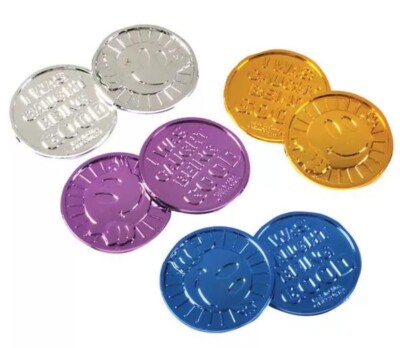 144 I Was Caught Being Good Coins Birthday Party Favor Pinata Toy School Rewards