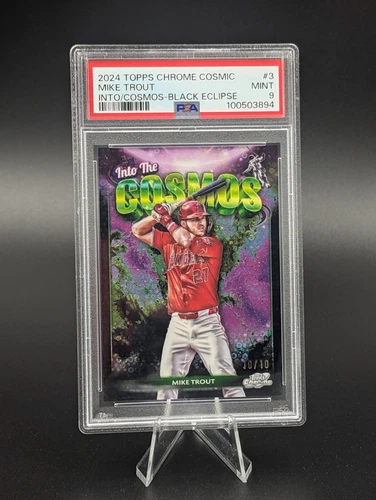 2024 Topps Chrome Cosmic Mike Trout Into The Cosmos 10/10 PSA 9 #ITC-3 🔥