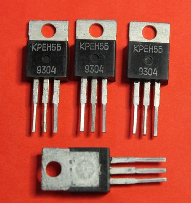 Microchip USSR Lot of 10 pcs KR142EN5B = MA7805KM IC
