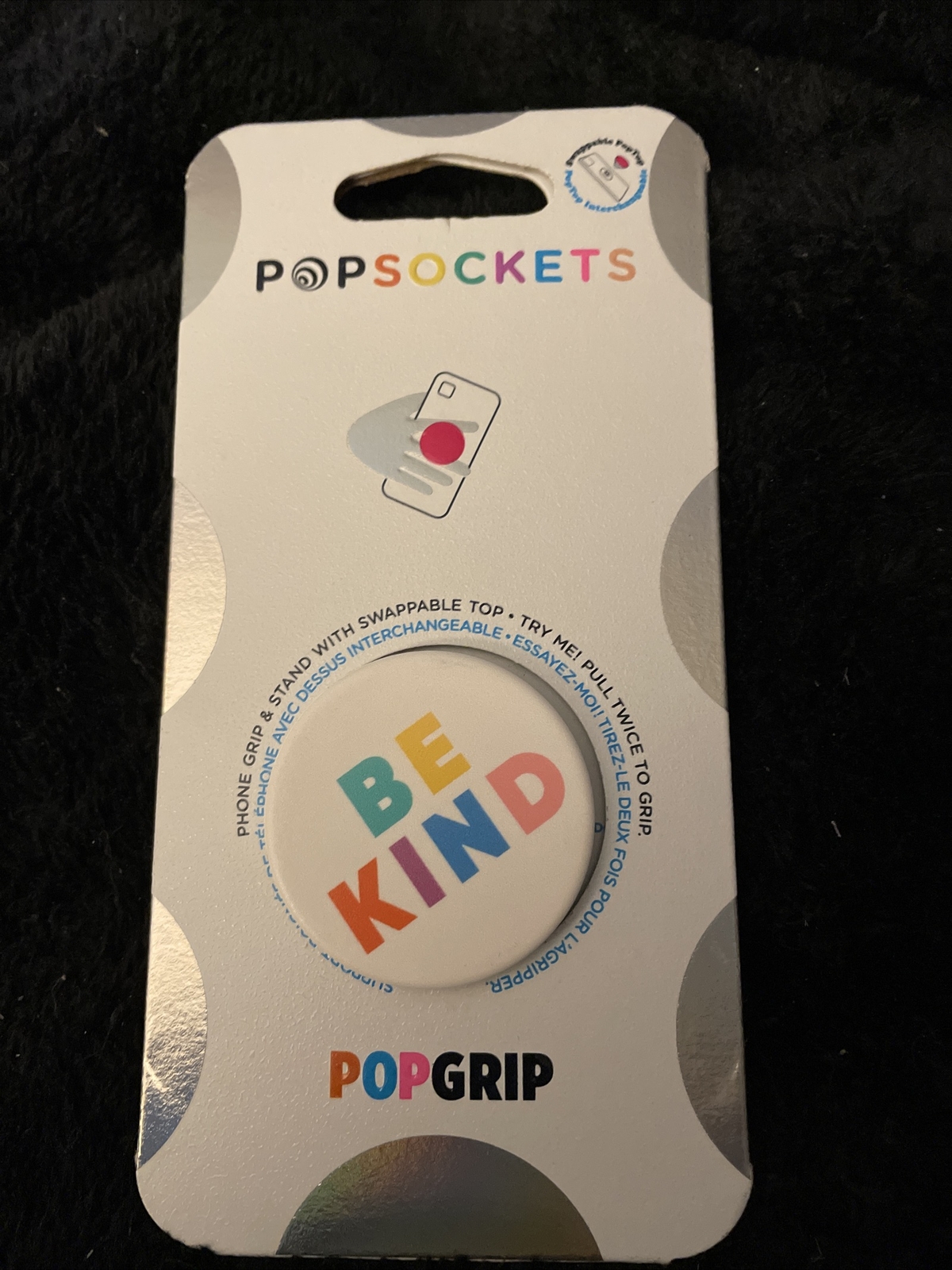 PopSocket PopGrip Collapsible Stand Universal Phone Tablet Holder Be Kind-image