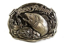 1987 Bass Fishing Belt Buckle By GREAT AMERICAN BUCKLE CO. USA 41417
