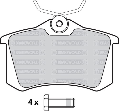 OEM SPEC FRONT AND REAR PADS FOR VOLKSWAGEN GOLF MK3 1.8 (ABS) 1995-97 - Picture 3 of 7