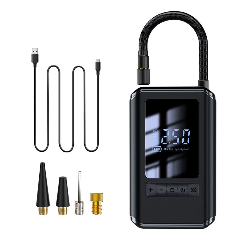 Mini Portable Electric Tire Pump for Cars - Self-Propelled Air Compressor