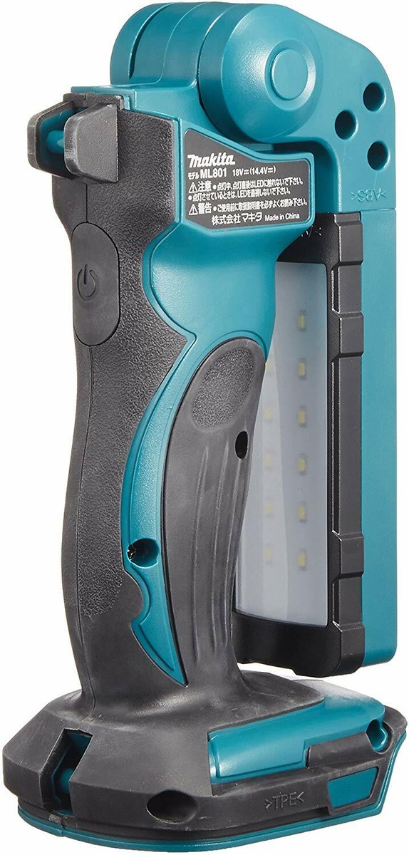 Makita LEDワークライト ML801 Work Lights Makita ML801 14.4V/18V LED MAX/9H 240Lm Body