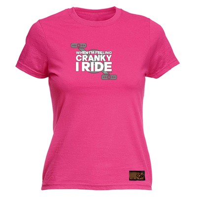 Cycling Rltw When Im Feeling Cranky - lustiges Damen-T-Shirt Geschenk Neuheit