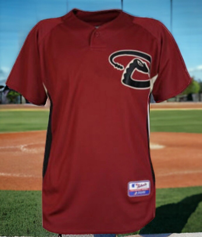 韓国 ファッション通販 Arizona Diamondbacks Maroon Majestic Coolbase MLB Jersey 応援ユニフォーム、ウエア