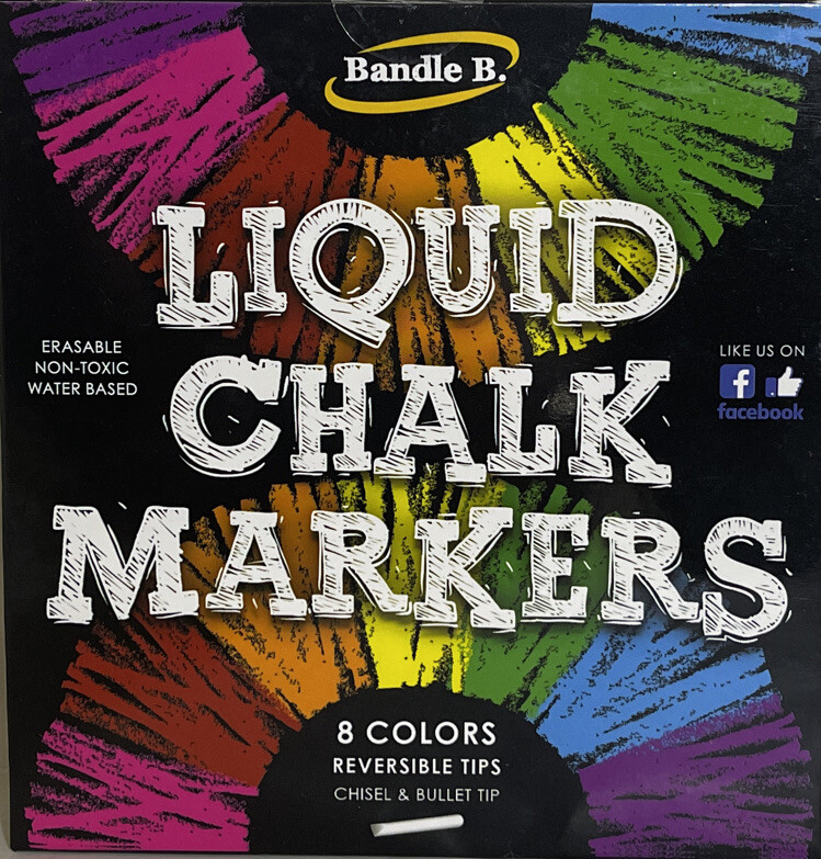 8 Vibrant Colors Erasable Non-toxic Water-based Reversible
