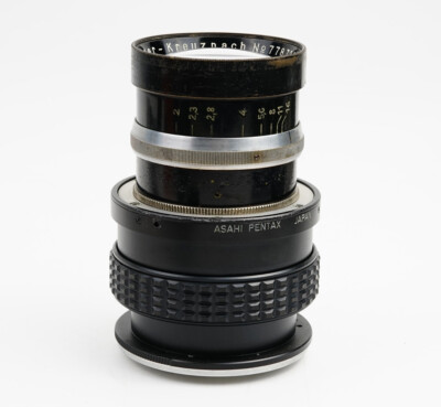 EX+ Schneider-Kreuznach Xenon 80mm f/2 D.R.P. modified to Nikon AI