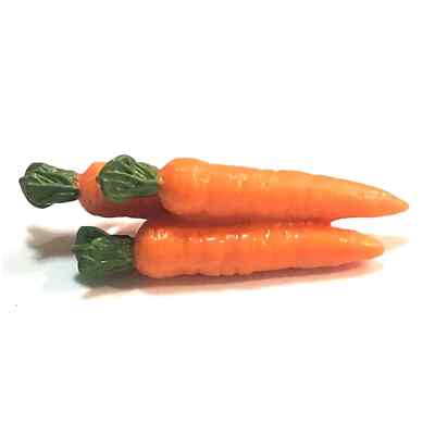 CARROTS (3) Bunch FOOD TOY PVC Cake Topper American Girl Doll Accessory Toy