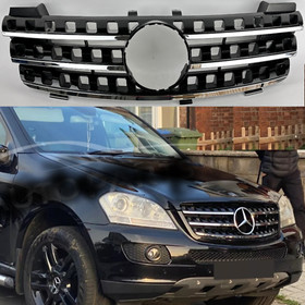 For Mercedes W164 Grill M-Class front Bumper Grille ML320 350 7 Hole 2005 - 2008