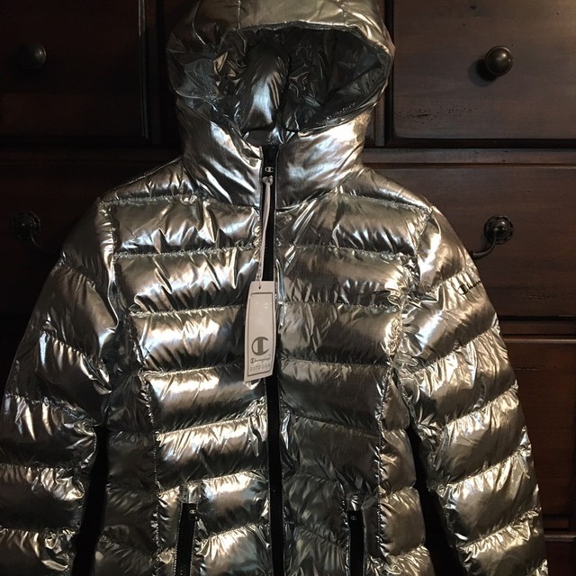 silver champion puffer jacket