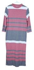 ASOS Dress Womens Size 8 Knit Pullover Red White Blue Stripes  3/4 Sleeve NWT