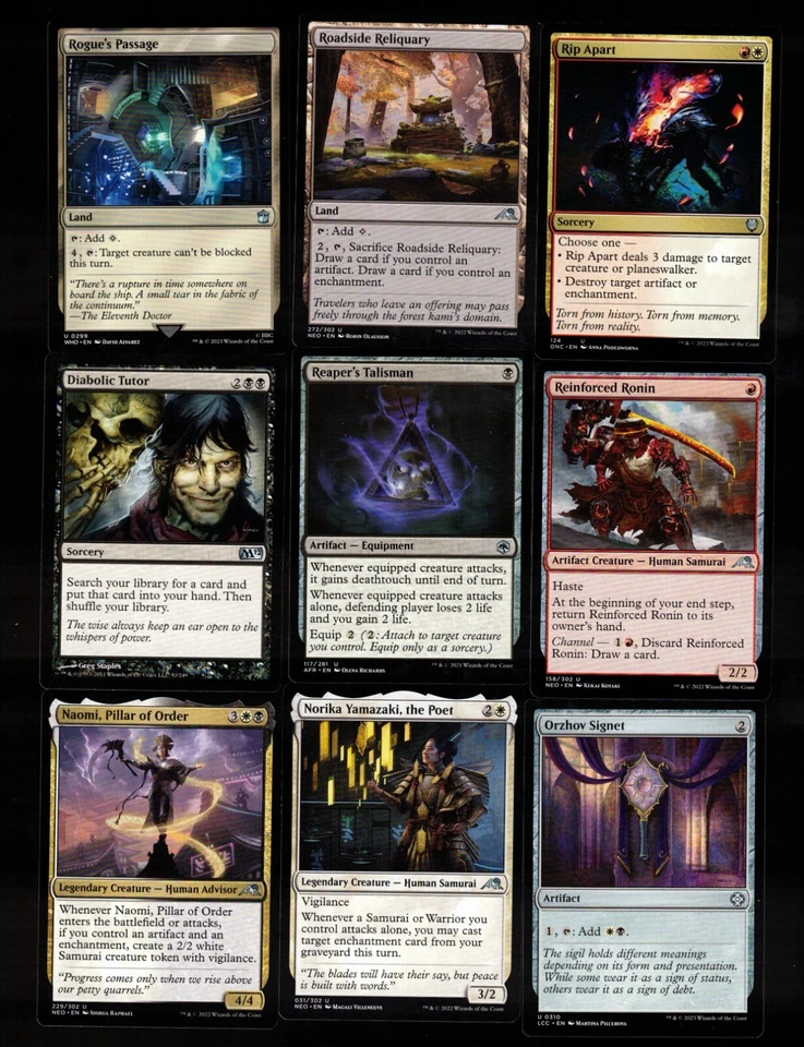 Slash of the Samurai-100 Card Magic the Gathering Commander Deck-Rare-Mythic-MTG - Image 4 of 4