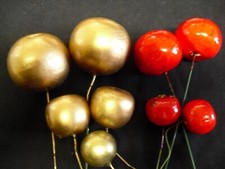 Äpfel Deko Weihnachten rot und gold verschiedene Größen Restposten!!!