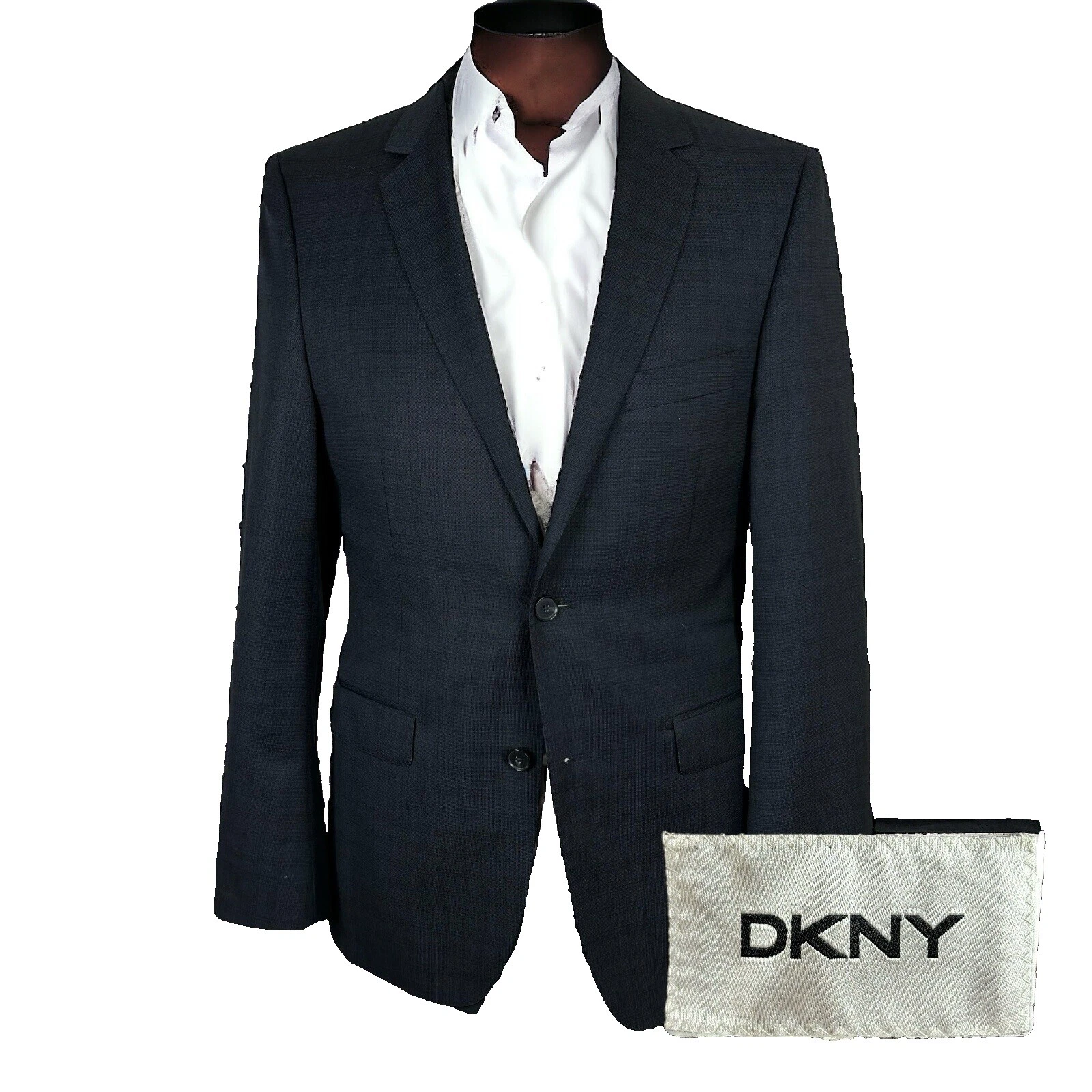 Trajes y Blazers de verificación de lana DKNY para hombres