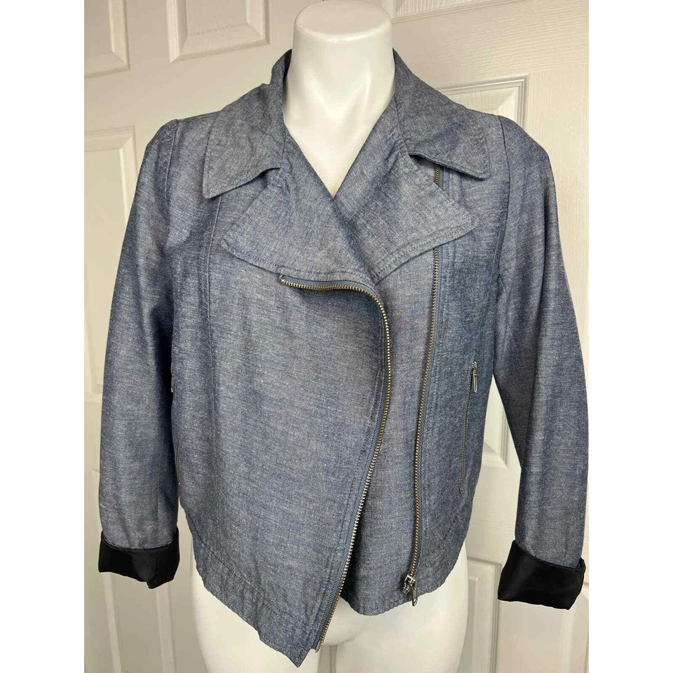 Женская мотокуртка Jill Jill Stuart Chambray размер M - Изображение 2 из 4